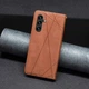 Чехол-книжка с кармашками UniCase Geometric Pattern для Samsung Galaxy A35 (A356) - Brown - изображение 3