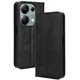 Чехол-книжка Deexe Retro Style для Xiaomi Redmi Note 13 Pro 4G / Note 14S / Poco M6 Pro - Black - изображение 1