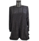 Тонкий джемпер с люрексом Kiss me 8029 2XL-3XL черный - изображение 1