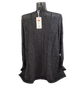 Тонкий джемпер с люрексом Kiss me 8029 2XL-3XL черный - изображение 2