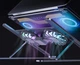 Портативная подставка для ноутбука Aluminium alloy с активным охлаждением и RGB подсветкой Silver - изображение 4