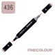 Маркер спиртовий Finecolour Brush 436 какао-коричневий E436 (EF102-436N) - зображення 2
