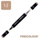 Маркер спиртовий Finecolour Brush 012 кава з молоком E12 (EF102-12) - зображення 3