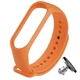 Силиконовый ремешок MRK для фитнес браслета Xiaomi Mi Band 4/3 абрикосовый (35) с металлической кнопкой (mrk3145) - изображение 1