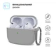 Чохол ArmorStandart Hang Case для Apple AirPods Pro 2 Light Grey (ARM68587) - изображение 2