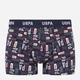 Набор трусов-боксеров мужских US Polo Assn 80509 XXL 3 шт Серый меланж/Бордовый/Принтованный (8680557421460) - изображение 2