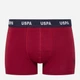 Набор трусов-боксеров мужских US Polo Assn 80509 XXL 3 шт Серый меланж/Бордовый/Принтованный (8680557421460) - изображение 4