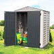 Сарай пластиковий YardMate 171x171x210 см темно-сірий - зображення 2