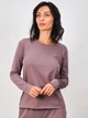 Лонгслів довгий жіночий Leinle Alfa 1360 S Бузковий (4821360165102) - зображення 3