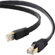 Patchcord Edimax Cat 8 U-FTP 1 m Black (EA8-010SFA) - obraz 1