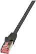 Патч-корд LogiLink PrimeLine Cat 6 SFTP 200 м Black (CQ2053S) - зображення 1