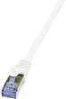 Patchcord LogiLink PrimeLine Cat 6a SFTP 5 m White (CQ3071S) - obraz 1