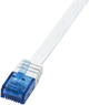 Patchcord LogiLink SlimLine Cat 6a U-UTP 15 m White (CF2101U) - obraz 1