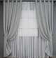 Комплект штор на люверсах VR-Textil Лен мрамор Pavliani № 1179ш 150х250 см 2 шт Серый (37-0030) - изображение 2