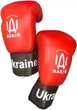 Рукавички боксерські Lev "російський корабель іди на..." 10 унцій шкіряні Червоний - зображення 1