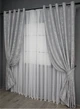 Комплект штор на люверсах VR-Textil Жаккард Sultan XO № 1124ш 150х250 см 2 шт Светло-серый (37-0022) - изображение 3