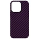 Карбоновый чехол для Apple iPhone 14 Pro, LikeCarbon MagCase, Фиолетовый, тонкий защитный чехол-панель с магнитом MagSafe, противоударный, ультратонкий, совместим с магнитными держателями и беспроводной зарядкой, ArmorStandart (ARM69204) - изображение 1