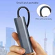 Док-станция Deepfox-2208TU 5 в 2 USB Type-C/Type-A концентратор 5 портов Сетевая карта RJ45 Ethernet LAN адаптер 1000 Мбит/с - изображение 13