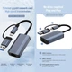 Сетевая карта Deepfox-2207 USB Type C/Type A RJ45 Gigabit Ethernet LAN адаптер сетевой 1000 Мбит/с - изображение 3
