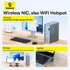 Wi-Fi-адаптер Адаптер Baseus FastJoy Series 300Mbps WiFi USB 2.4Ghz для комп'ютера, ноутбука Чорний - зображення 8