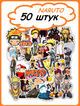 Наклейки багаторазові водовідштовхувальні стікери Naruto Anime/ Наруто Аніме -50шт стікербомбінг (II) 20379 - зображення 1