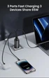 Швидка зарядка ASOMETECH GaN Зарядний пристрій USB Type C 65W 45W PPS PD QC4.0 Quick Charger для ноутбука Macbook, планшета IPAD та iPhone. - зображення 4