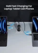 Швидка зарядка ASOMETECH GaN Зарядний пристрій USB Type C 65W 45W PPS PD QC4.0 Quick Charger для ноутбука Macbook, планшета IPAD та iPhone. - зображення 5