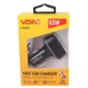 Автомобильное зарядное устройство для VOIN 63W, 1USB QC3.0 18W + 1PD 45W, 12/24V (C-63202Q) - изображение 4