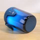 Портативная колонка TG652 5W с RGB подсветкой и ремешком Blue - изображение 4