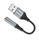 Перехідник HOCO LS36 – USB to 3.5 – зовнішня звукова карта 12 см DAC - зображення 2