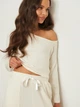 Пижамные штаны женские из вискозы NA-KD 1659-000113-0332 2XS Молочные (7325945189935) - изображение 4