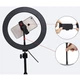 Кільцева лампа Ring Fill Light FW-260 з утримувачем для телефону 26см - зображення 13