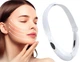 Микротоковый импульсный массажер для подбородка V Face Beauty Meter для подтяжки второго подбородка 5 режимов 8 уровней интенсивности Белый - изображение 2