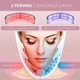 Микротоковый импульсный массажер для подбородка V Face Beauty Meter для подтяжки второго подбородка 5 режимов 8 уровней интенсивности Белый - изображение 5
