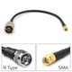 Кабель антенный пигтейл SMA Male - Type N Male 20 см RG-58 адаптер переходник удлинитель для модемов роутеров - изображение 1