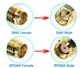 Кабель переходник антенный SMA Female угловой 90° (с двух сторон) 10см коаксиальный RG-316, адаптер для антенн - изображение 4