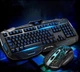 Набор клавиатура с мышкой игровая с LED подсветкой клавиш проводная для компьютера Atlanfa AT-V100 114 клавиш 10 дополнительных клавиш - изображение 1