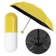 Компактна парасолька в капсулі-футлярі Capsule Umbrella Original кишенькова механічна 165 гр Захист від ультрафіолету Жовтий - зображення 1