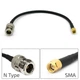 Кабель антенный пигтейл SMA Male - Type N Female 20см RG-58 адаптер переходник удлинитель для модемов роутеров - изображение 1