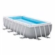 Каркасный бассейн Intex 26788 ПВХ 400 x200x100 см прямоугольный серый (21-9-26788-0) - изображение 1