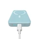 Павербанк з бездротовою зарядкою Qi 15W Baseus Magnetic Mini Wireless Fast Charge 2in1 10000mAh 20W 2.4A QC3.0+PD3.0 (PPCX030003) Блакитний - изображение 4