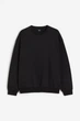 Свитшот с начесом для мужчины H&M 0970818-001 XL Черный - изображение 1