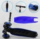 Самокат-велобег 3в1 Best Scooter трехколесный с подсветкой, синий BS-27018 - изображение 5