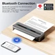 Портативный беспроводной А4 термо принтер Phomemo M832, Bluetooth, 2600mAh батарея (подходит для тату и документов) Black - изображение 2