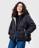 Жіноча ультралегка куртка з капюшоном весняна демісезонна осіння Viva-Wear 88366 M чорний 883662 - зображення 1