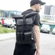 Городской рюкзак RollTop черный с отделением для ноутбука на 20-25 литров РоллТоп Rytm для путешествий - изображение 12