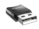 Перехідник адаптер Hoco UA17 USB Male to Type-C female (чорний) - зображення 4