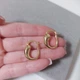 Серьги женские висячие минимализм MK1282 золотой - изображение 4