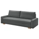 3-місний диван-кровать IKEA GRÄLVIKEN, темно-сірий, 404.453.92 - зображення 1