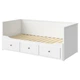 Каркас кушетки із 3 шухлядами IKEA HEMNES ХЕМНЕС, білий, 80х200 см, 903.493.26 - изображение 6